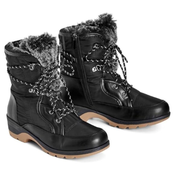 AVENUE Women's Wide Fit Sonya Cold Weather Fashion Boot Size 12 W BLACK - Picture 5 of 5